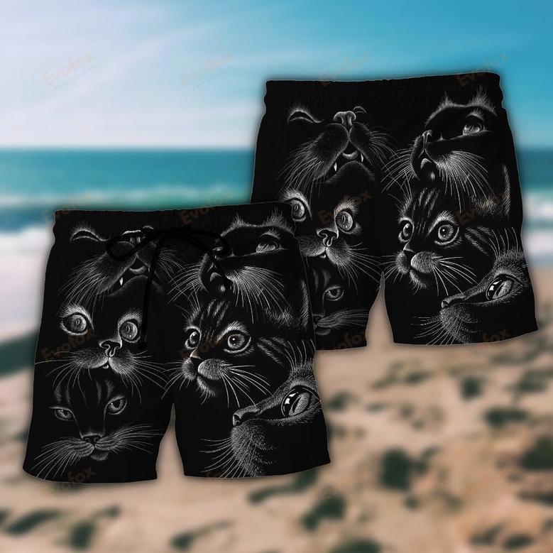 Black Cat Awesome Amazing Style Beach Short