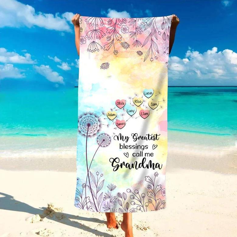 Blessed Nana Butterfly Beach Towels Perfect Gift Celebrate Grandmas