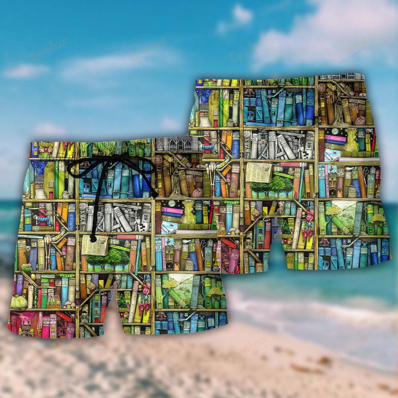 Book The Fantasic World In The Book Beach Short