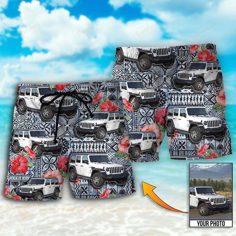 Car Cool Various Style Custom Photo Beach Short