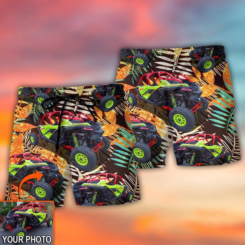 Car Polaris Pro Tropical Custom Photo Beach Short