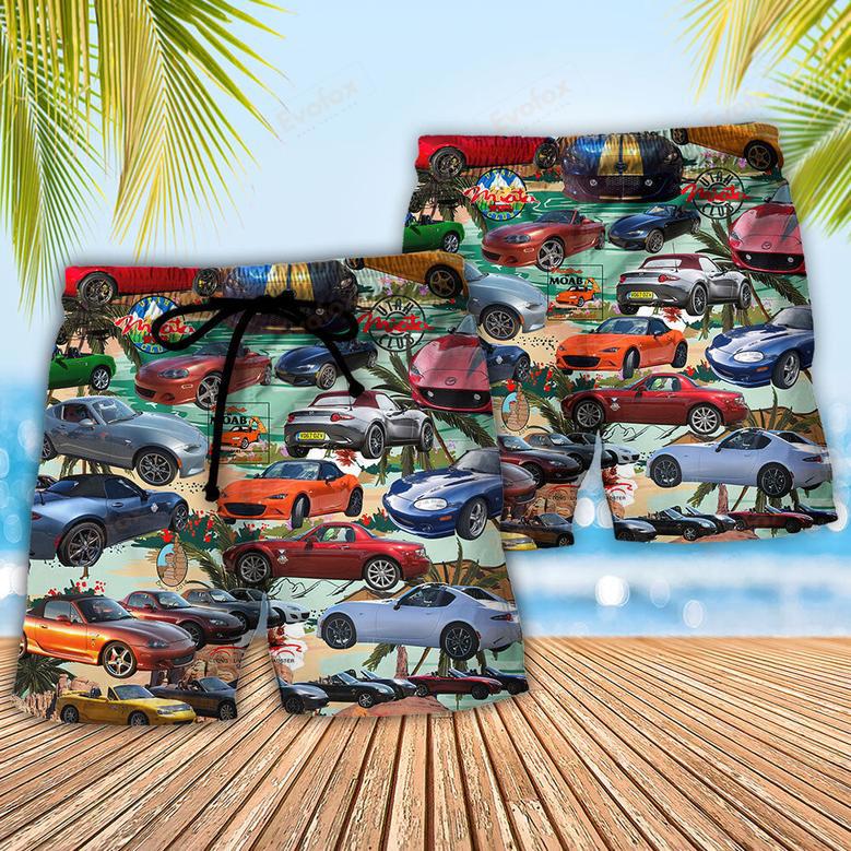 Car Summer Tropical Island Lover Beach Short