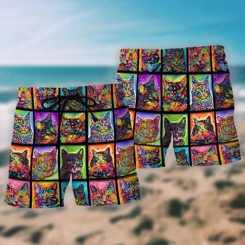 Cat Sykel Crazy For Cats Kitty Beach Short