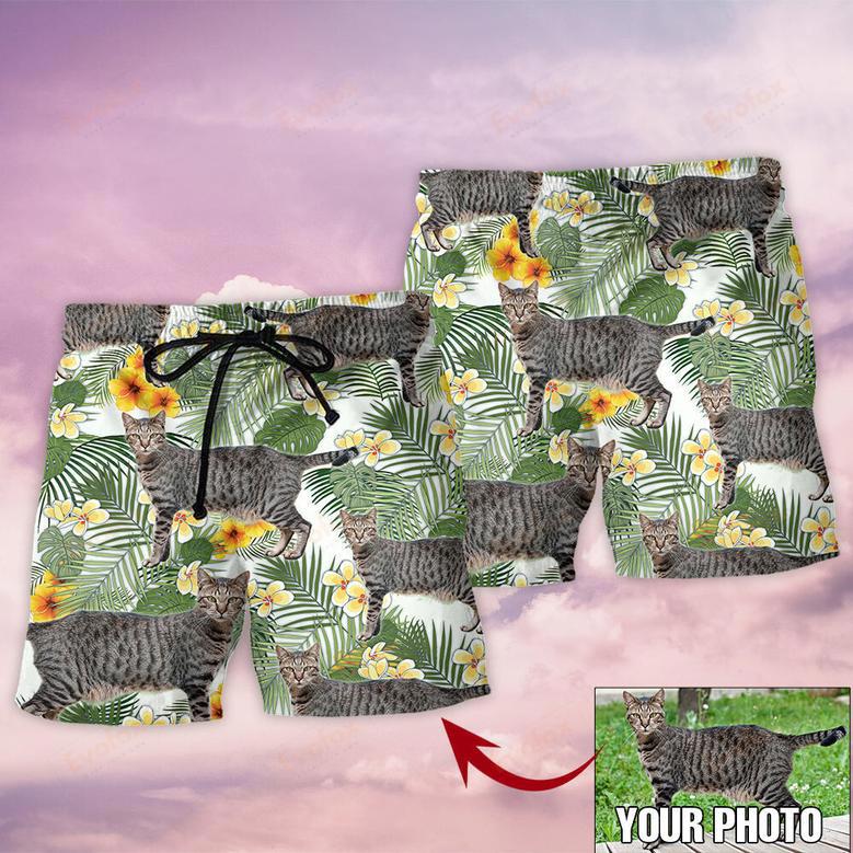 Cat Various Style Custom Photo Beach Short