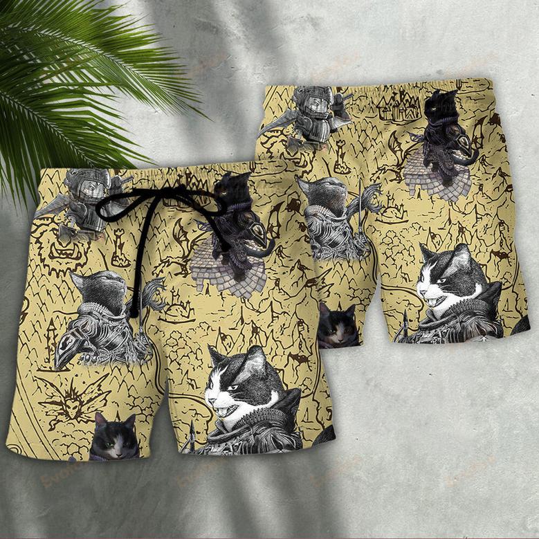 Cat Warrior Strong Beach Short