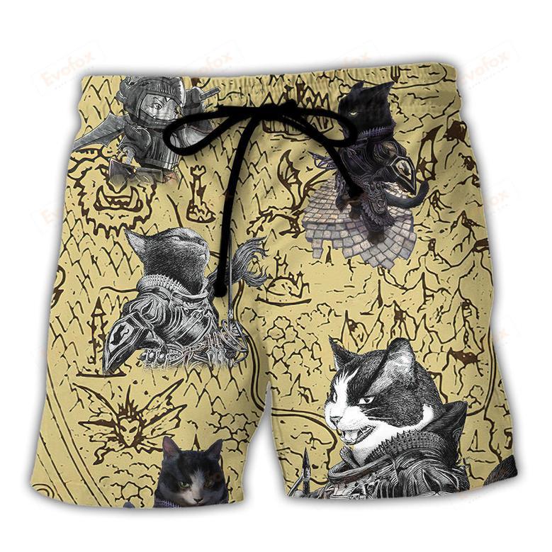 Cat Warrior Strong Beach Short