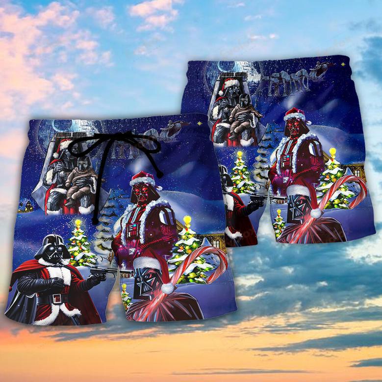 Christmas Darth Christmas Night Holiday Beach Short