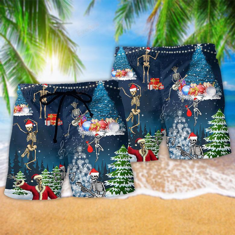 Christmas X-raymas Skull Night Beach Short