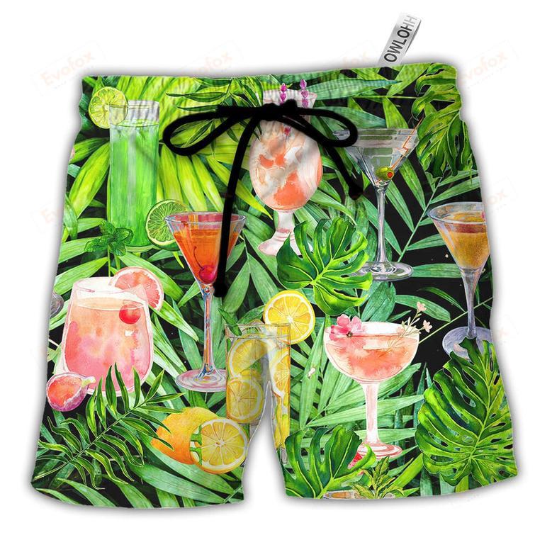 Cocktail Classy Tropical Summer Beach Short