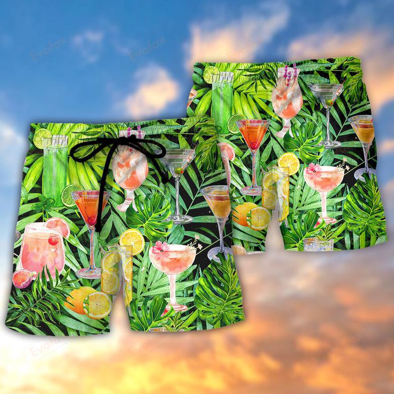 Cocktail Classy Tropical Summer Beach Short