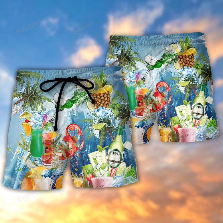 Cocktail Summer With Pieces Of Fruit So Fresh Beach Short