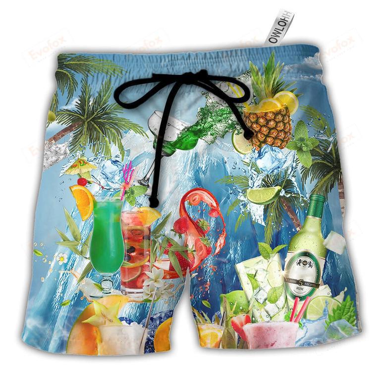 Cocktail Summer With Pieces Of Fruit So Fresh Beach Short