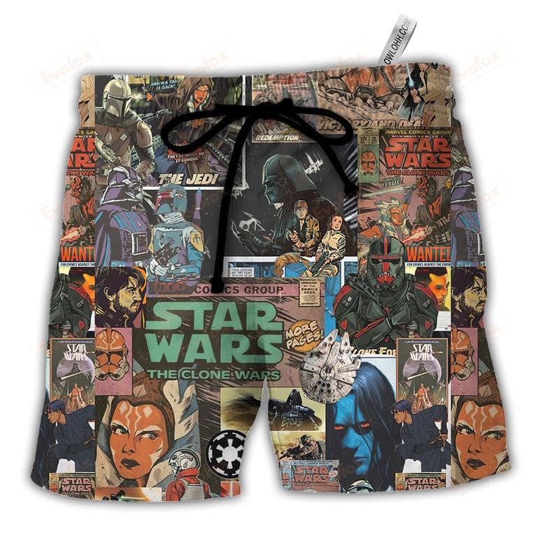 Comic Style Beach Short