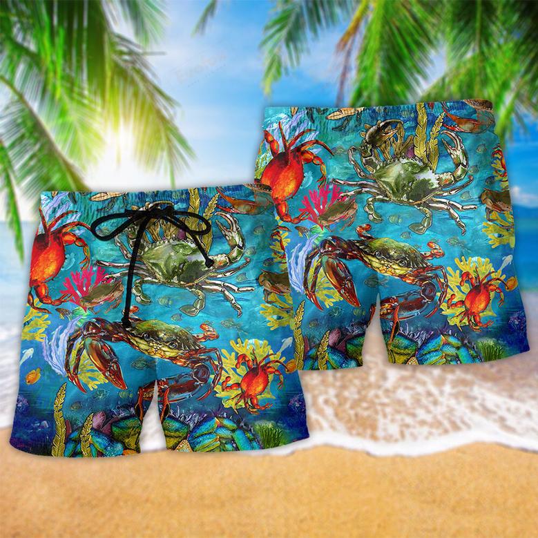 Crab Life Is Better With Animals Beach Short