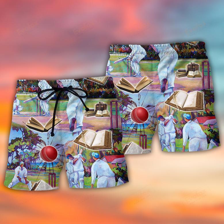 Cricket And Book Lover Beach Short