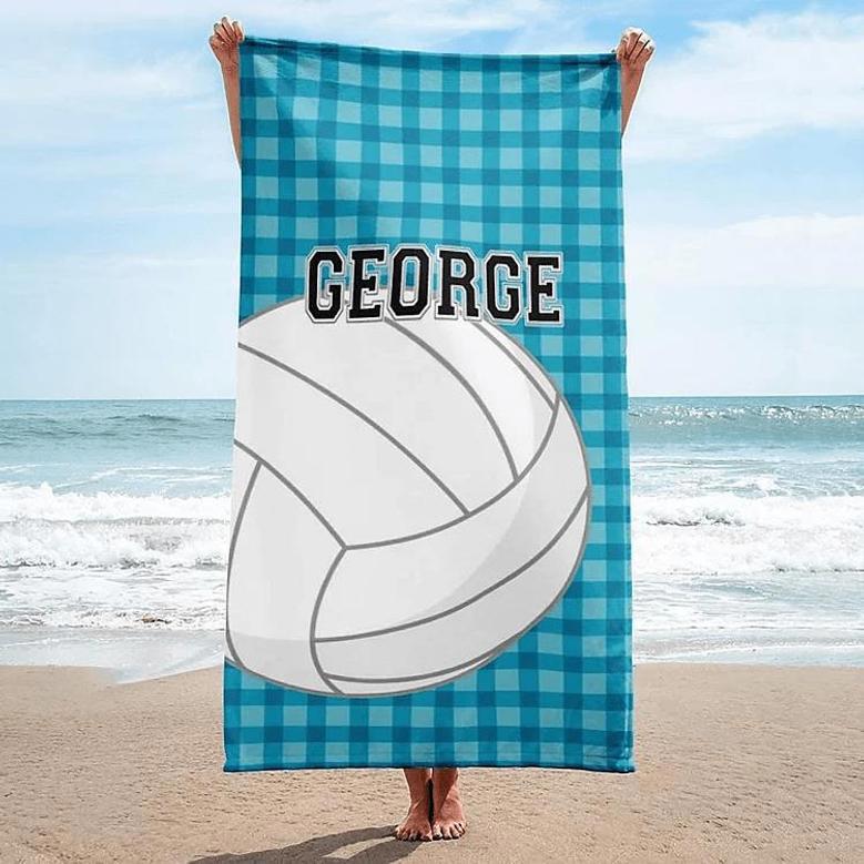 Custom Sports Design Personalized Beach Towels Adults Kids Unique Gift