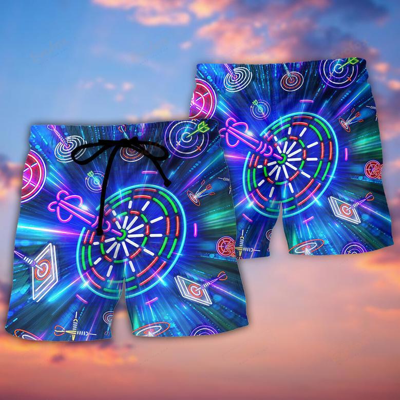 Dart Neon Sign Bright Royal Beach Short