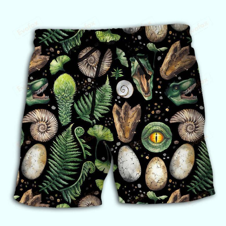 Dinosaur Amazing Tropical Leaf Beach Short