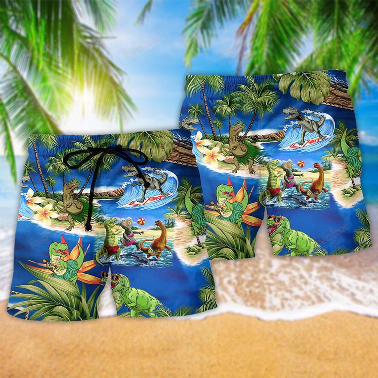 Dinosaur World In Summer Beach Short