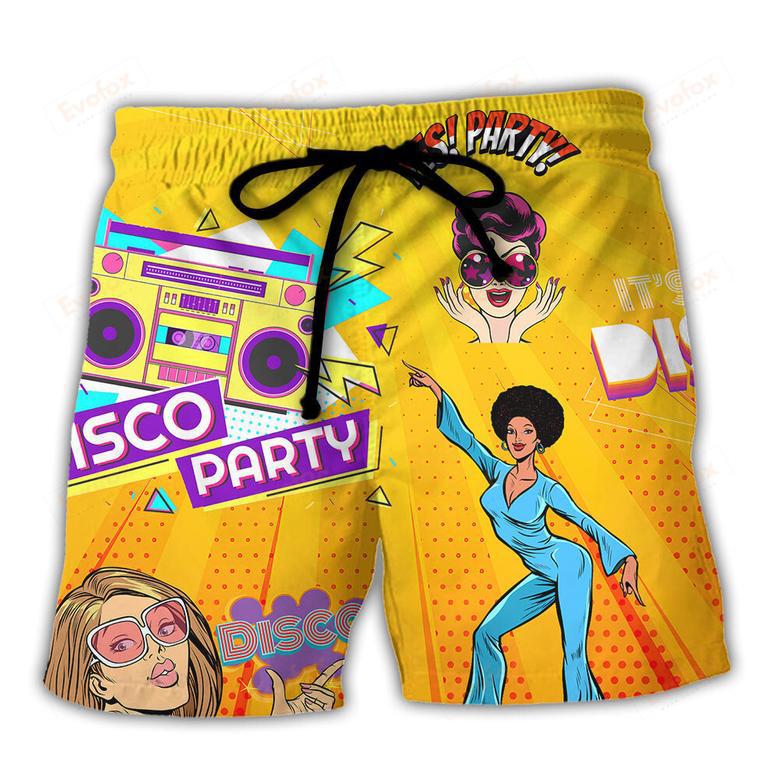 Disco It's Time To Party Beach Short