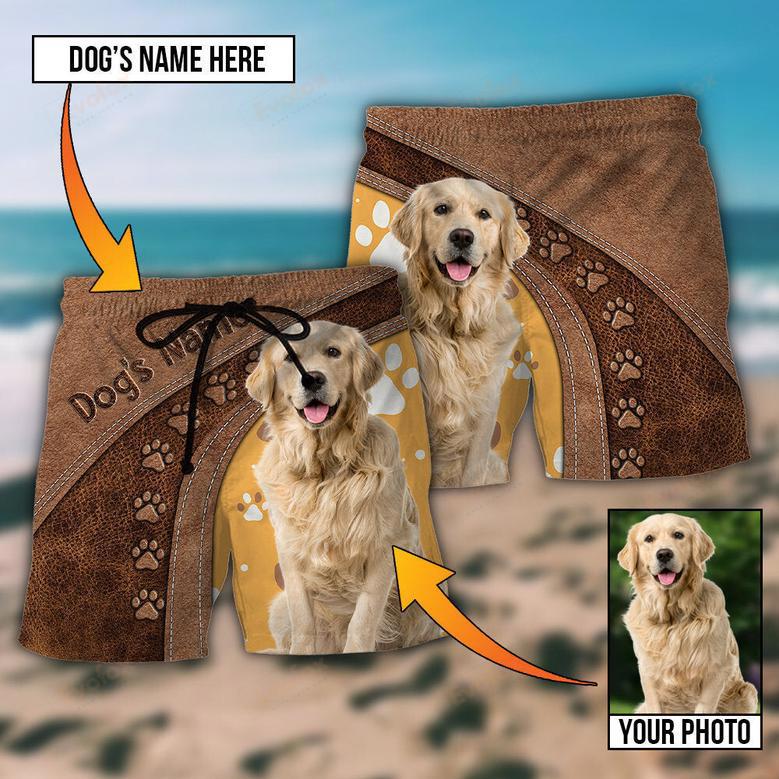 Dog Paw Various Style Custom Photo Personalized Beach Short