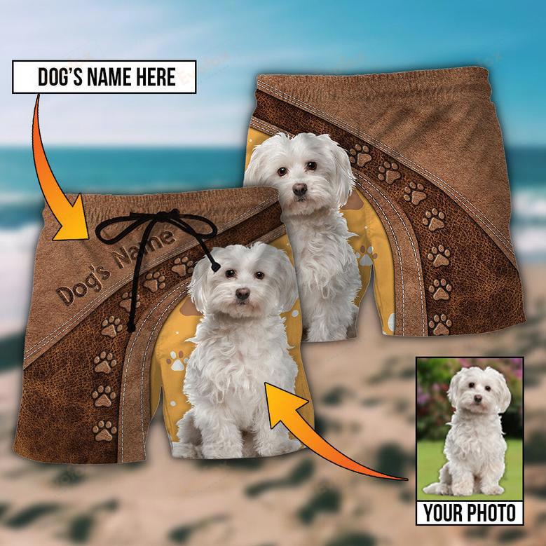 Dog Paw Various Style Custom Photo Personalized Beach Short