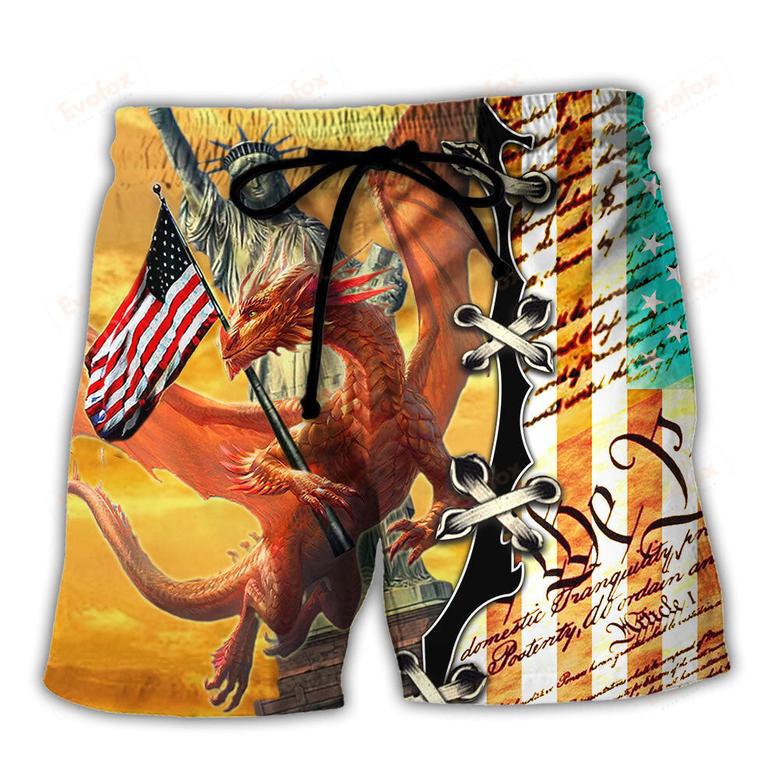 Dragon American Love Life So Cool Beach Short