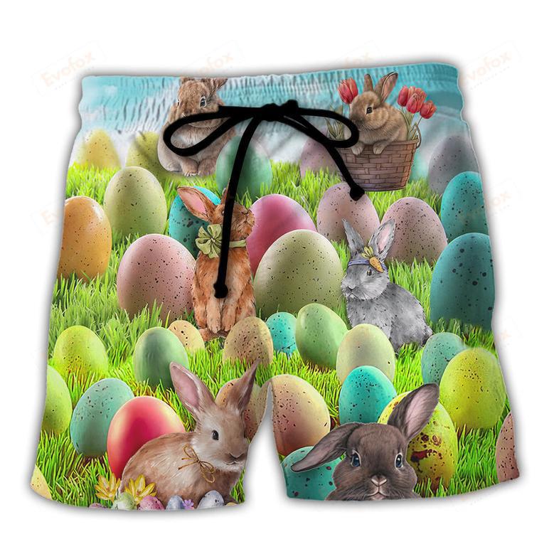 Easter This Is My Easter Shirt Rabbit Funny Happy Easter Beach Short