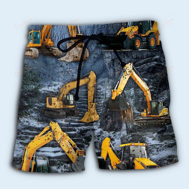 Excavator Strong Power Cool Beach Short