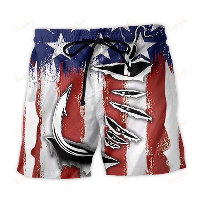 Fishing American Basic Style Beach Short