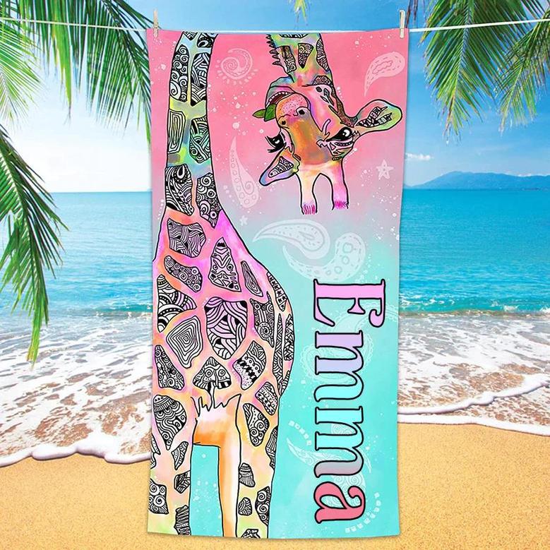 Flip Flop Theme Personalized Bath Beach Towels Girls Unique Design