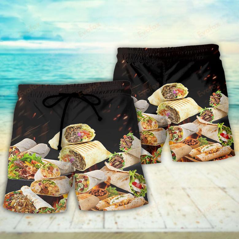 Food Burritos Fast Food Delicious Beach Short