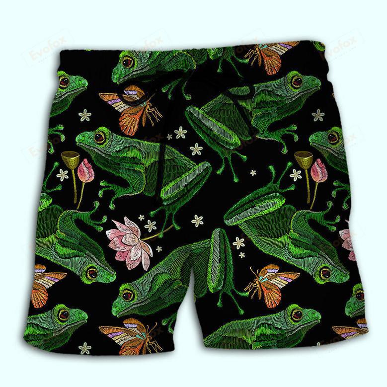 Frog Pink Floral Cool Beach Short