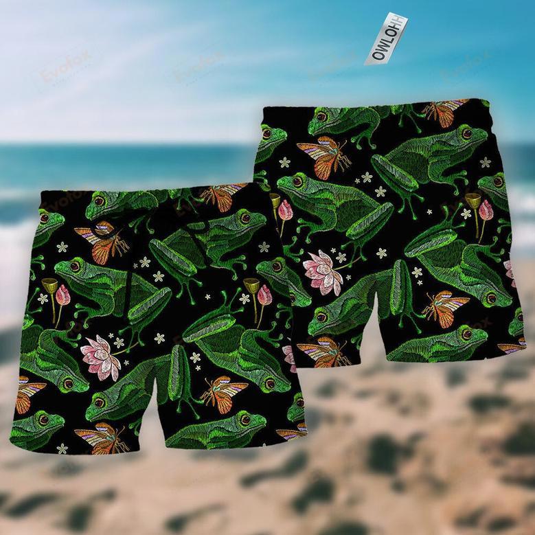 Frog Pink Floral Cool Beach Short