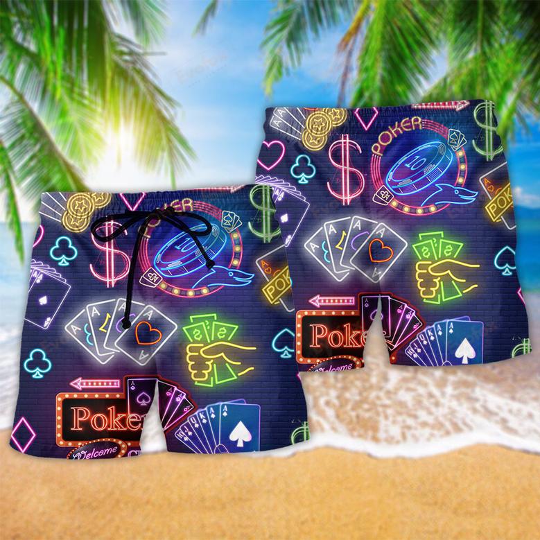 Gambling No Poker No Party Stunning Beach Short