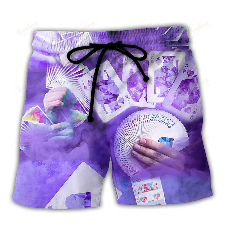 Gambling Purple Style Beach Short