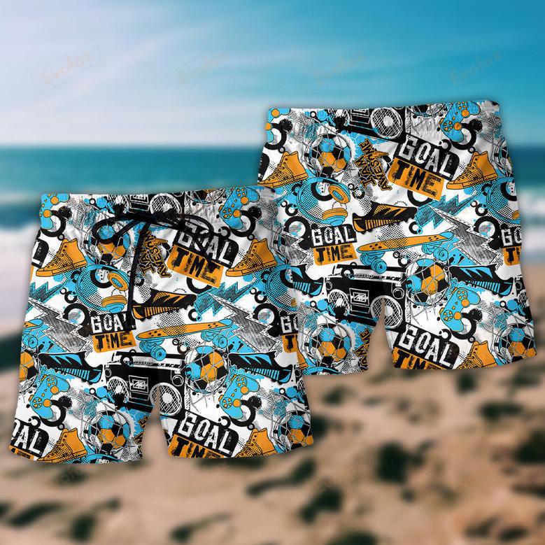 Game Goal Time Style Beach Short