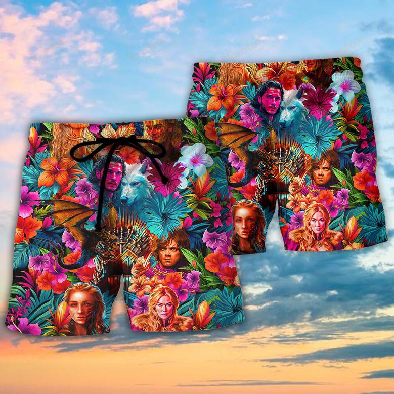 Game Of Thrones Synthwave Tropical Summer Special Beach Short