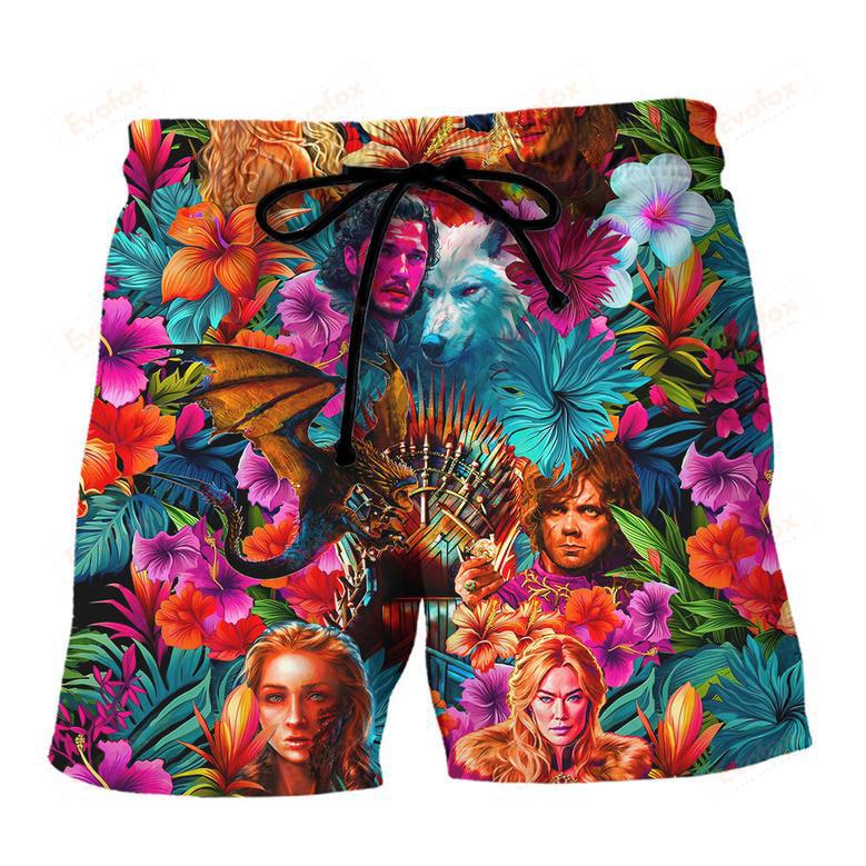 Game Of Thrones Synthwave Tropical Summer Special Beach Short