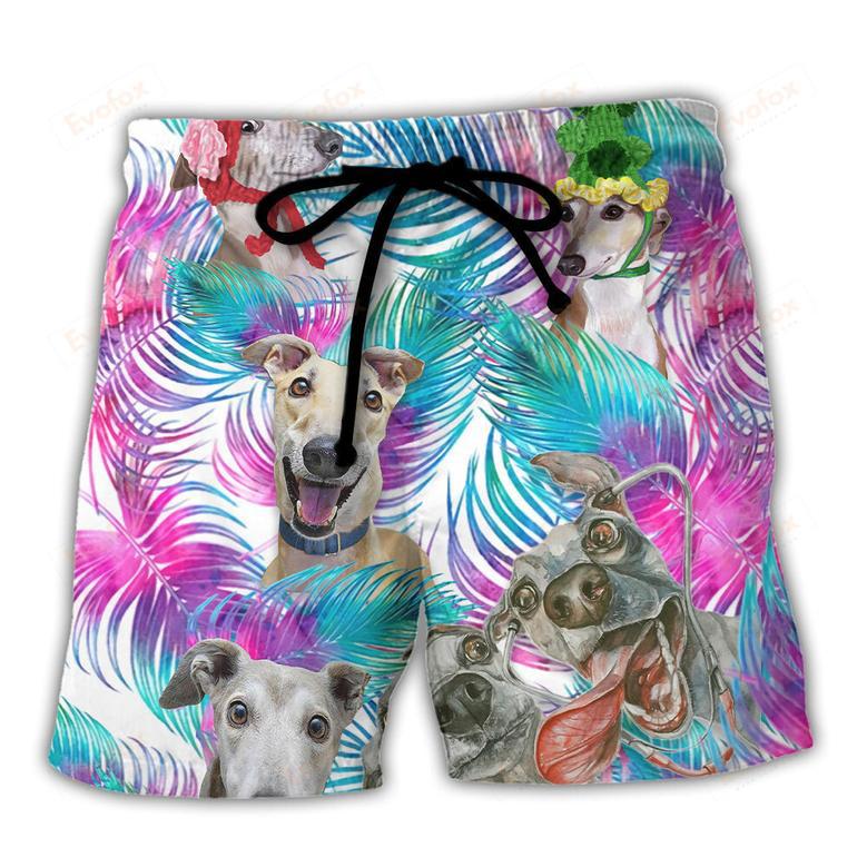 Greyhound Tropical Leaf Style Beach Short