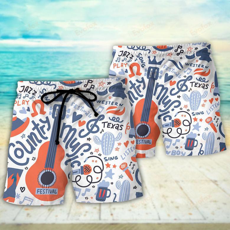 Guitar Country Music Festival Elements Beach Short