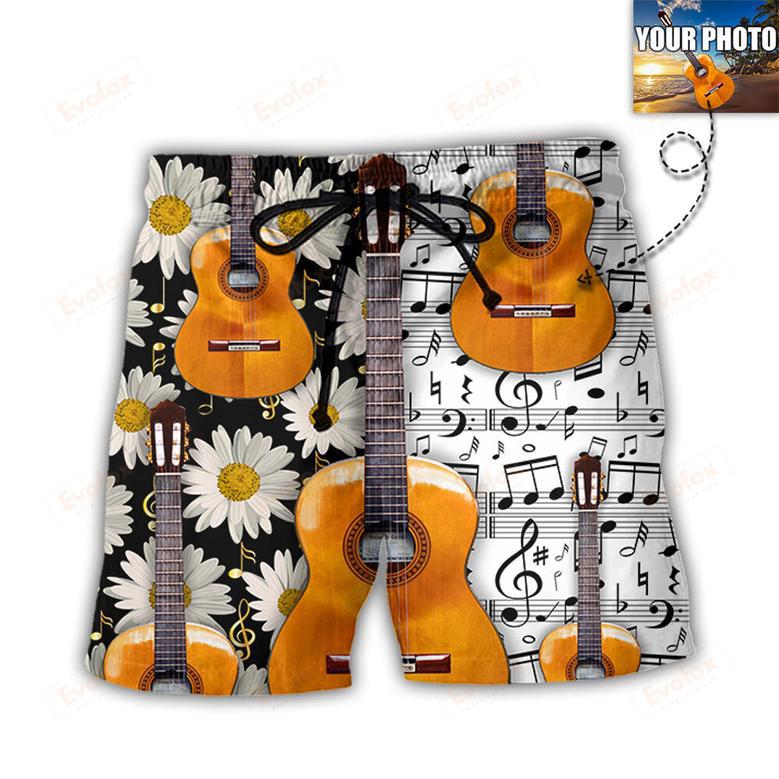 Guitar Various Style Custom Photo Beach Short