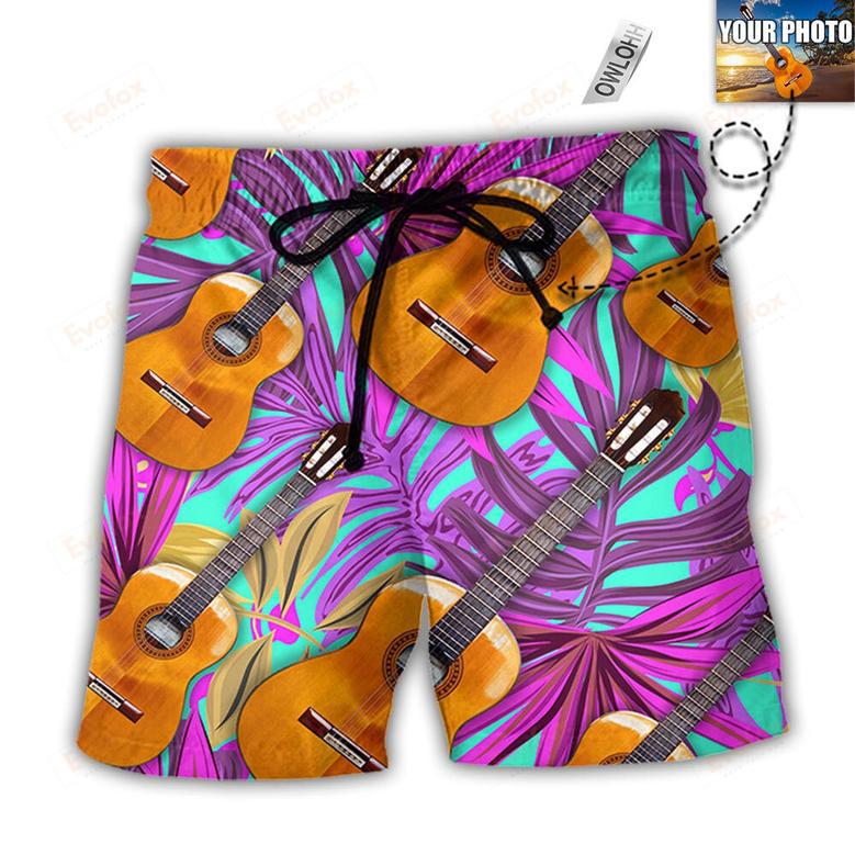 Guitar Various Style Custom Photo Beach Short