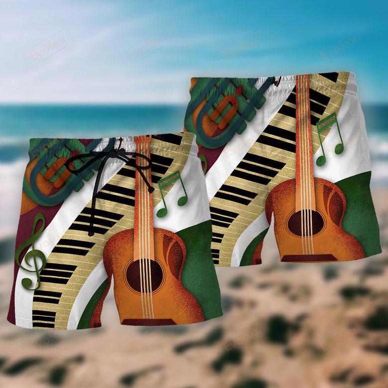 Guitar Vintage Classic Beach Short