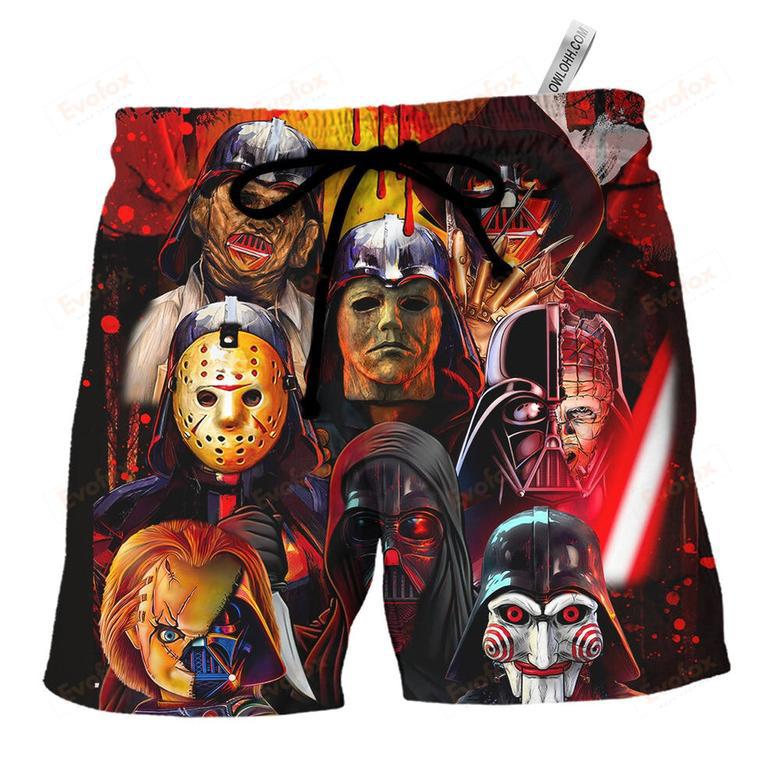 Halloween Costumes Horror Darth Beach Short