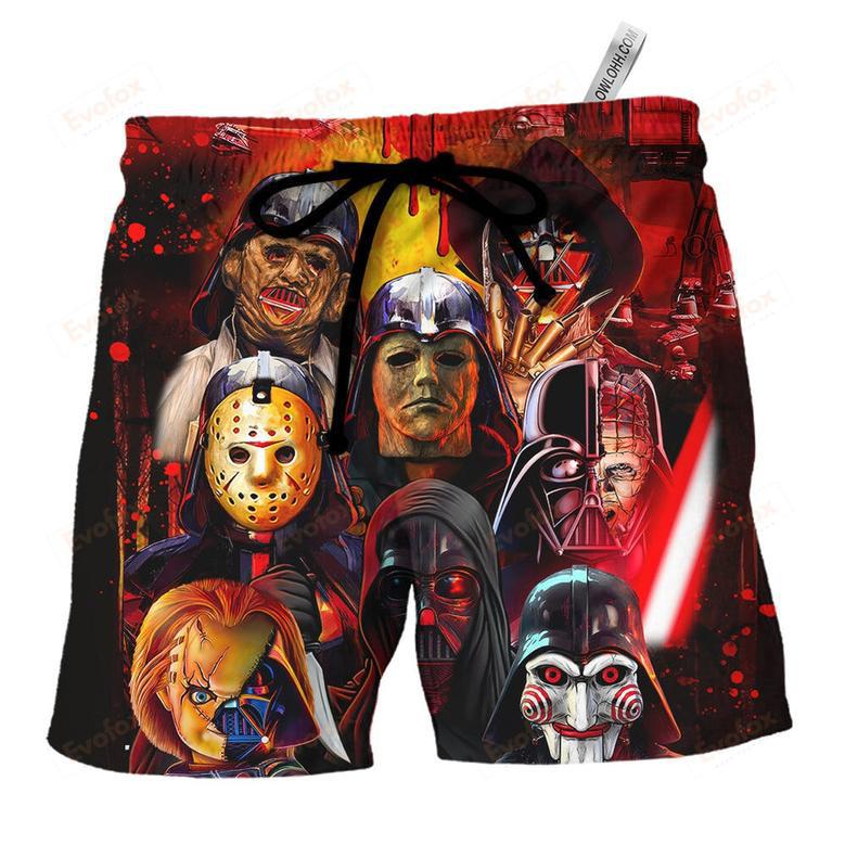 Halloween Costumes Horror Darth Death Star Battles Beach Short