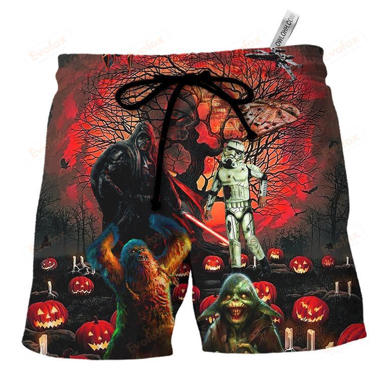 Halloween Creepy Scare Beach Short