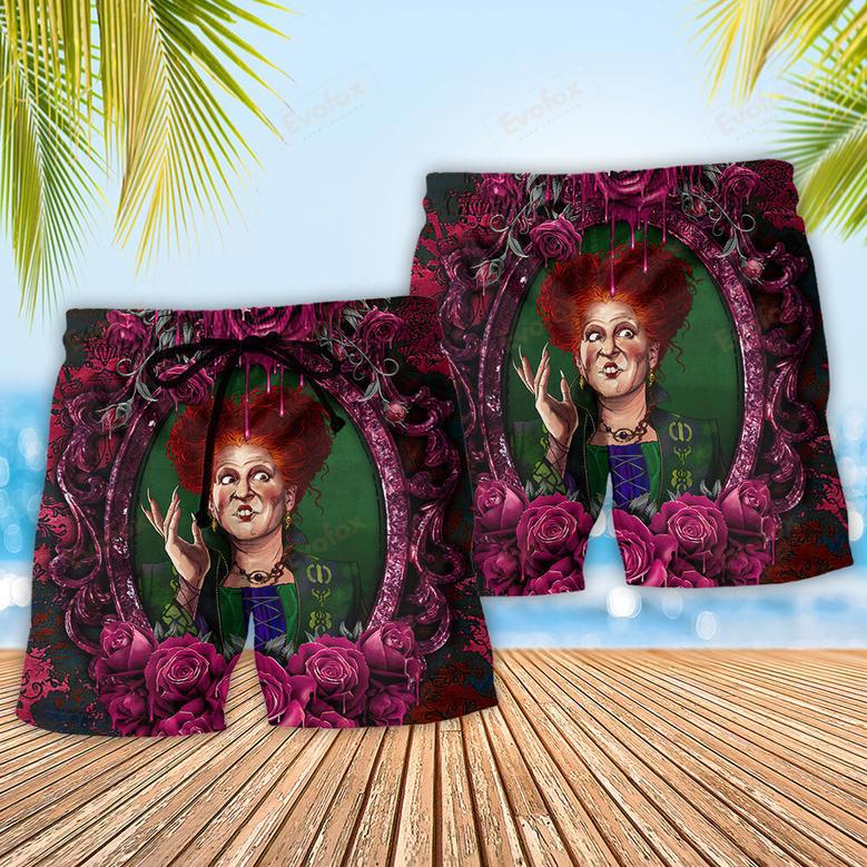 Halloween Horror Scary Sister Witches Winifred Beach Short