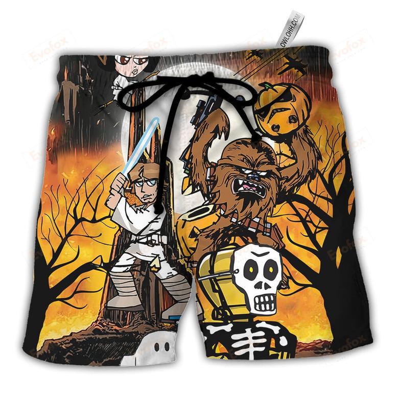 Halloween Spooky Comics Beach Short