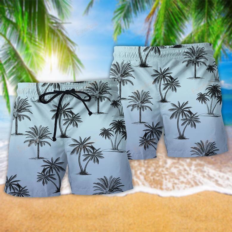 Hawaii Love Life Coconut Palm Beach Short